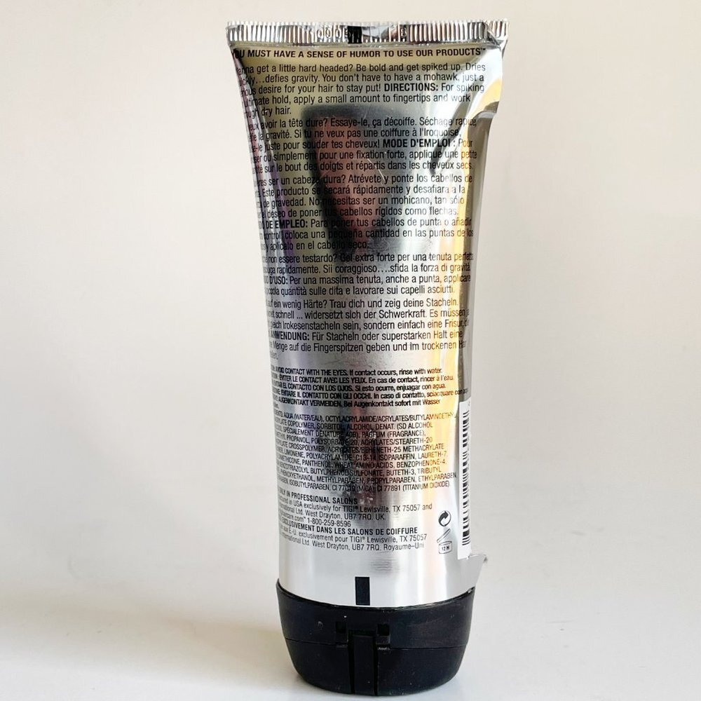 Tigi Bed Head Hard Head Mohawk Gel 3.4 OZ HTF - Picture 3 of 4
